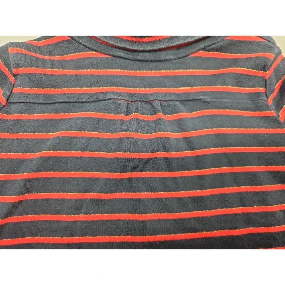 Vintage 90s OshKosh Turtleneck Long Sleeve Stripe Gold Toddler 4T Girls